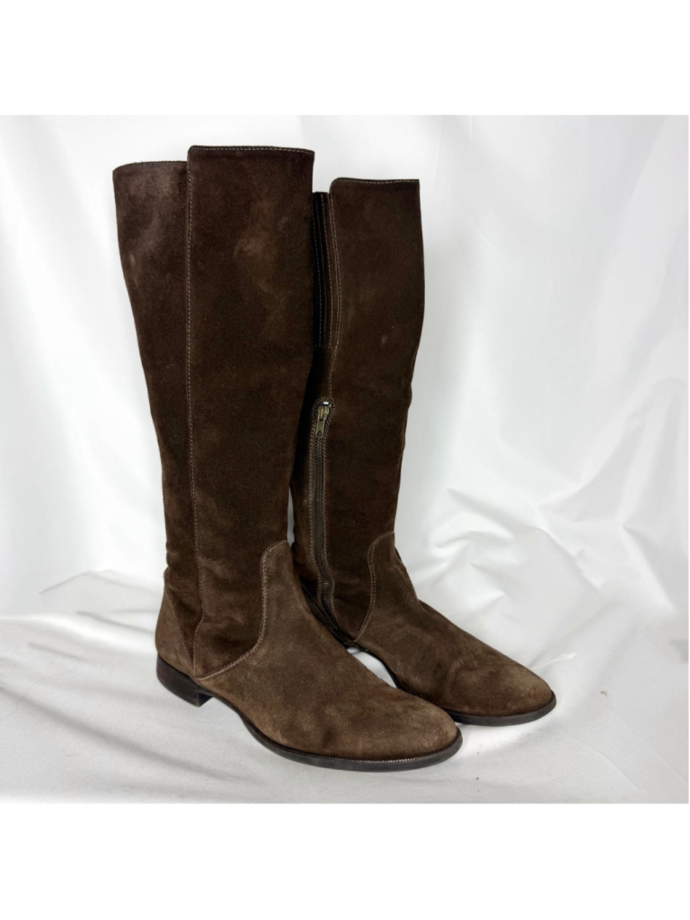 Women's J.Crew Brown Suede Knee High Boots Size 10